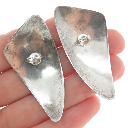 LINBERG 925 Sterling Silver Vintage 1985 Modernist Celestial Bodies Earrings