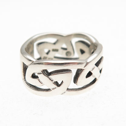 Kit Heath 925 Sterling Silver Vintage 1997 Celtic Knot Oxidized Ring Size 6.25