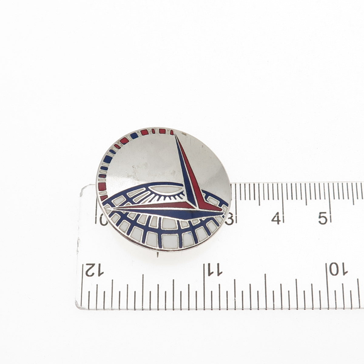 LeVelle & Co. 925 Sterling Antique WWII Enamel Air Transport Command Pin Brooch
