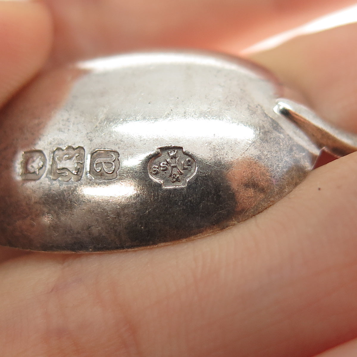 WILLIAM HUTTON & SONS Sterling Silver Antique 1896 London Apostle Coffee Spoon