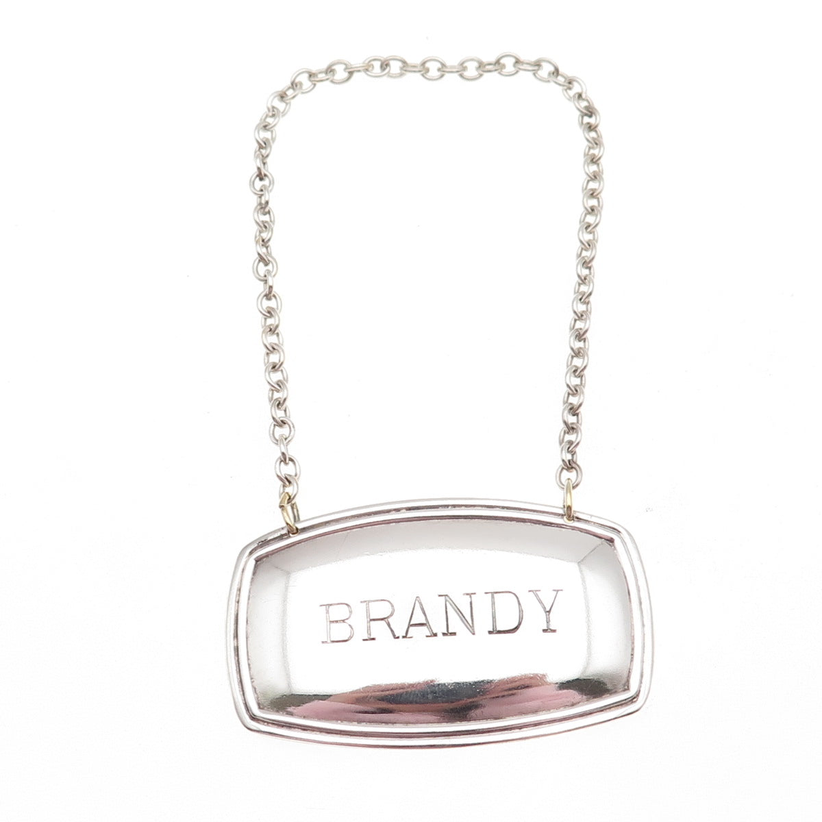EPNS 925 Sterling Silver Vintage England Brandy Bottle Tag
