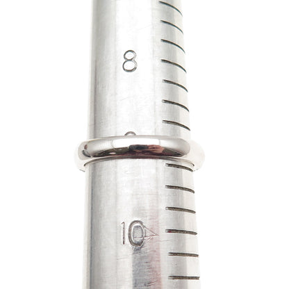 925 Sterling Silver Round-Cut C Z Half Eternity Band Ring Size 9.25