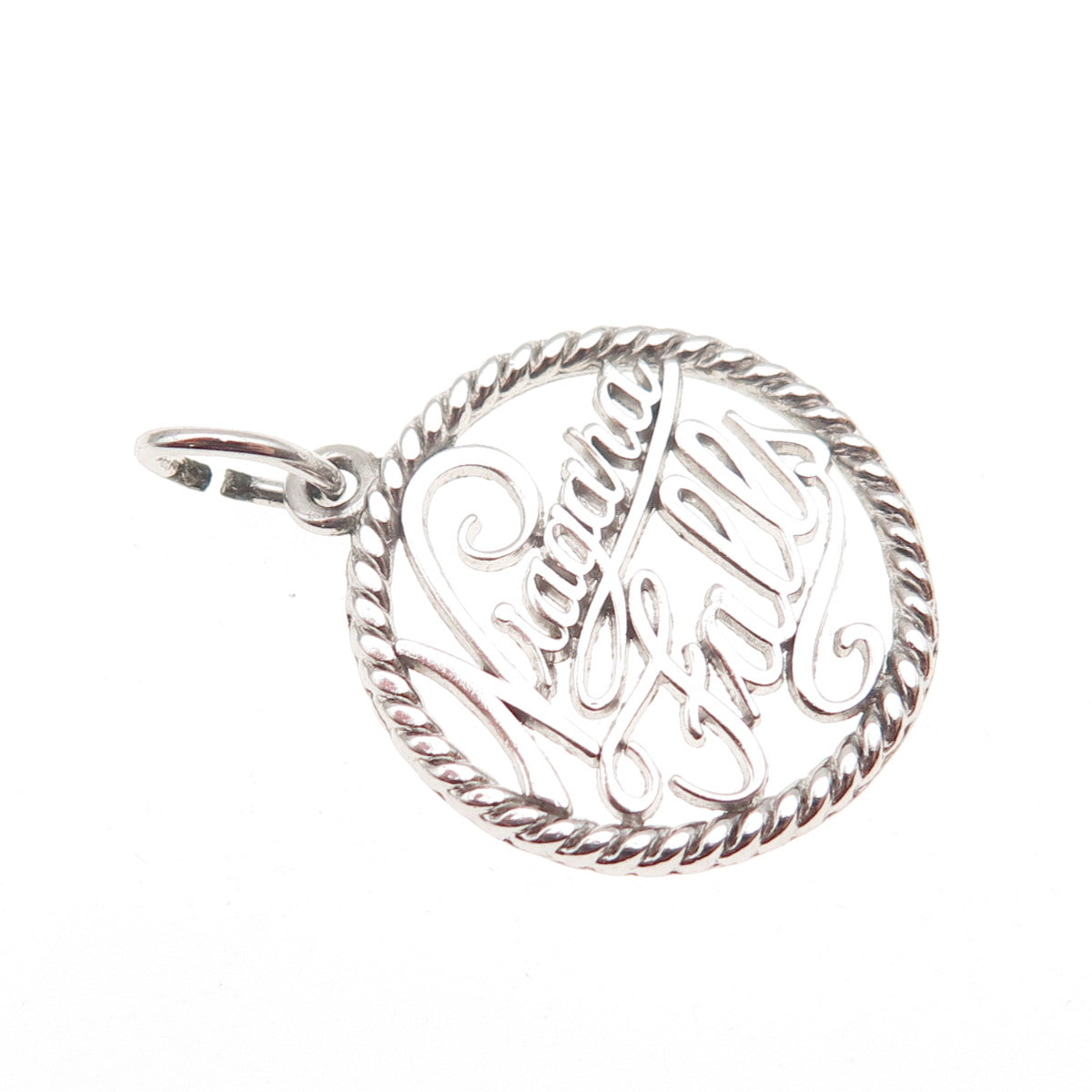 925 Sterling Silver Vintage Niagara Falls Charm Pendant
