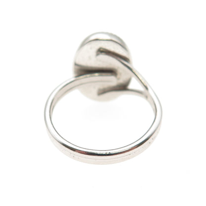 BEAU 925 Sterling Silver Vintage Real Black Onyx Ring Size 5.25