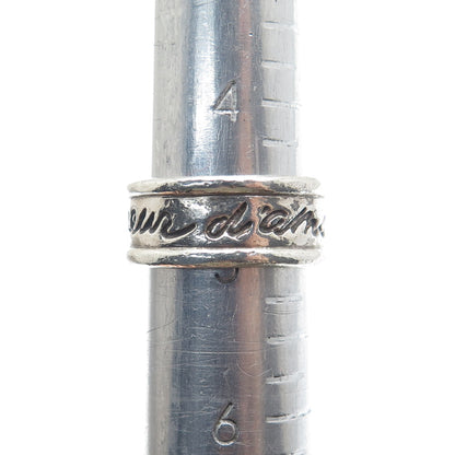 CAROLEE 925 Sterling Silver Vintage Heart-Cut C Z Le Coeur D'Amour Ring Size 5