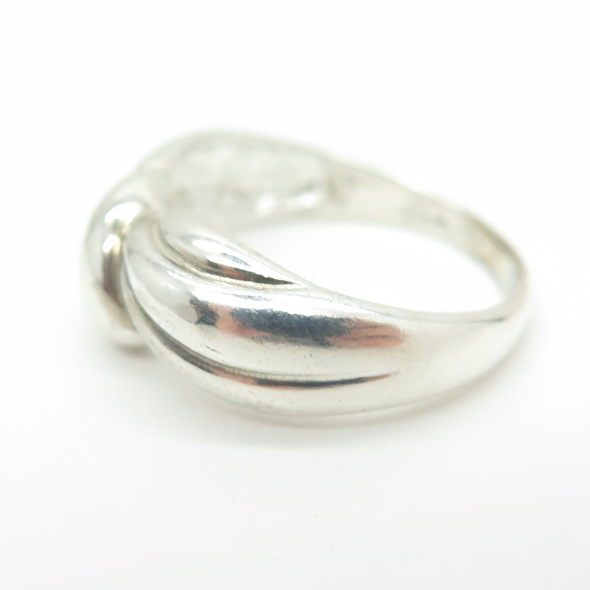 925 Sterling Silver Vintage Bow Ring Size 7.75