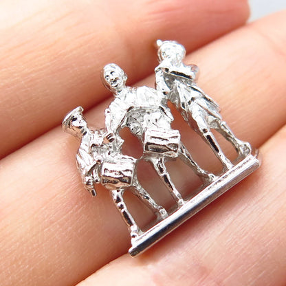 925 Sterling Silver Vintage Griffith & Sons Co Musicians Pendant