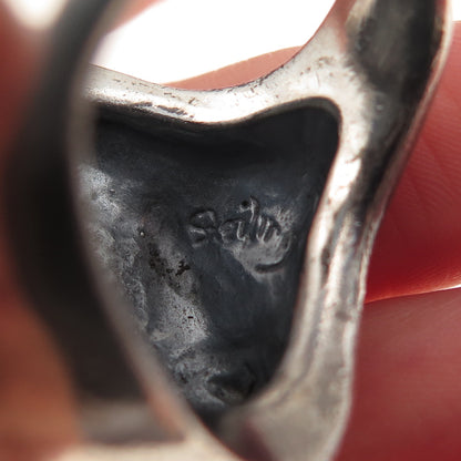 Outrider J. 925 Sterling Silver Vintage Demon Druid Oxidized Ring Size 10