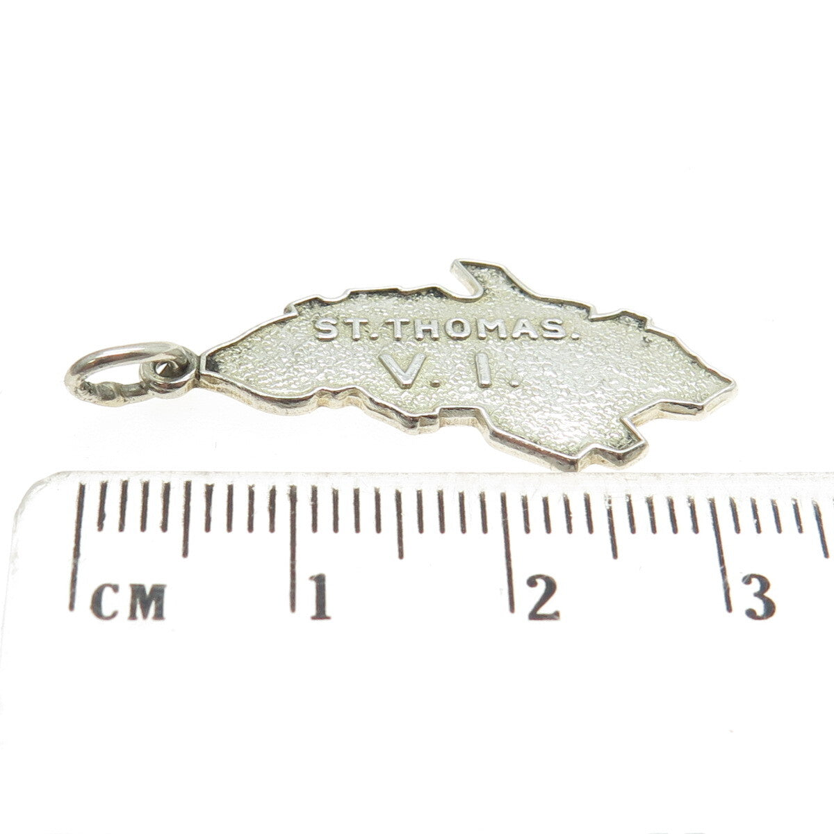 925 Sterling Silver Vintage Mexico Saint Thomas, Virgin Islands Pendant