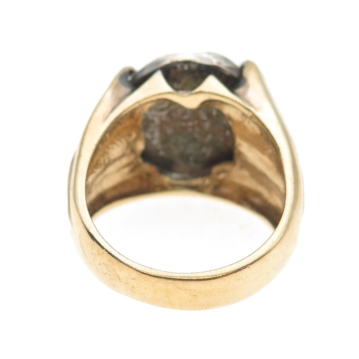 925 Sterling 14K Gold Filled Vintage Atocha Shipwreck Spanish Ring Size 10.75