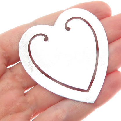 REED & BARTON 925 Sterling Silver Vintage Heart Bookmark