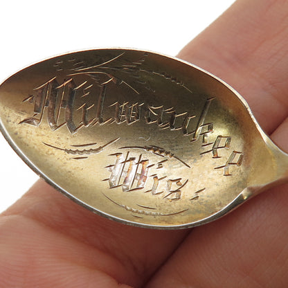 925 Sterling Silver Antique Art Deco Milwaukee Wisconsin Coffee Spoon