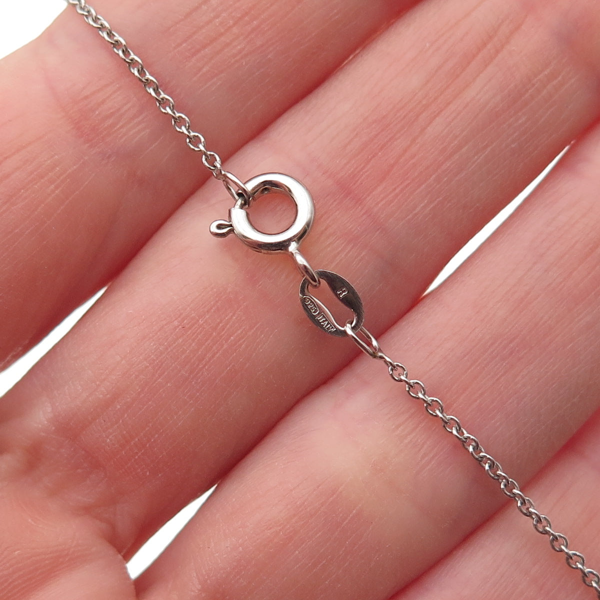 925 Sterling Silver Real Pearl Ornate Heart Cable Chain Necklace 18"