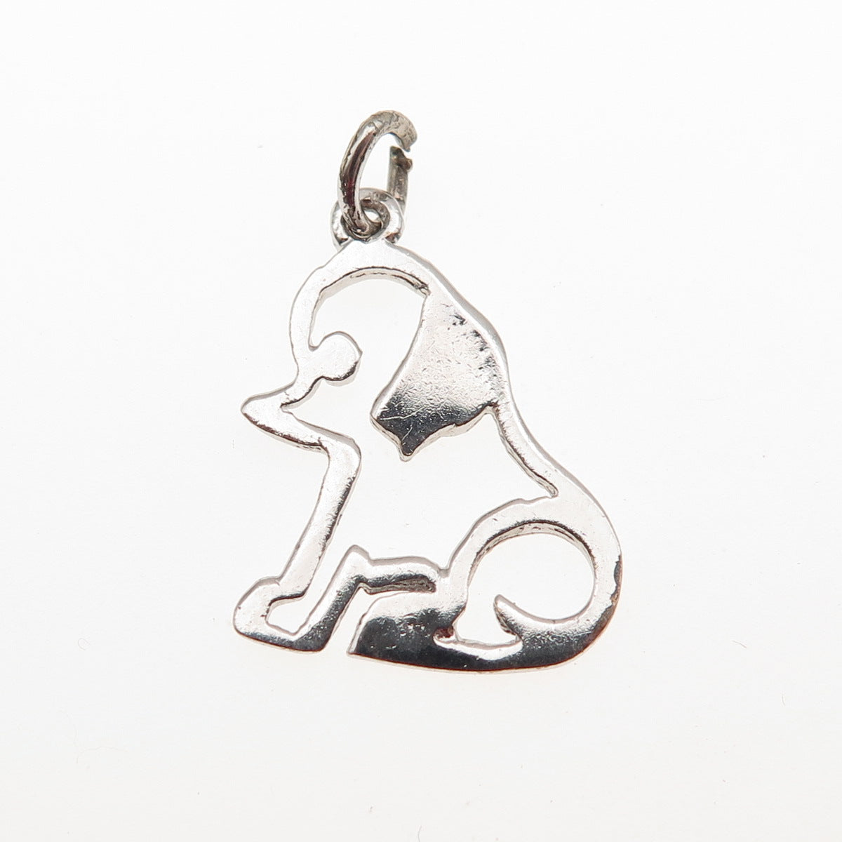 Jacoby Bender 925 Sterling Silver Vintage Puppy Dog Mini Charm Pendant