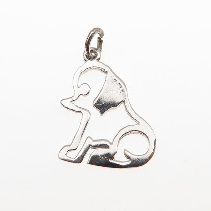 Jacoby Bender 925 Sterling Silver Vintage Puppy Dog Mini Charm Pendant
