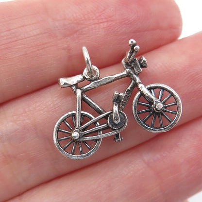 PAYTON PEPPER & SONS Sterling Vintage 1961 Birmingham Bicycle Minimalist Pendant