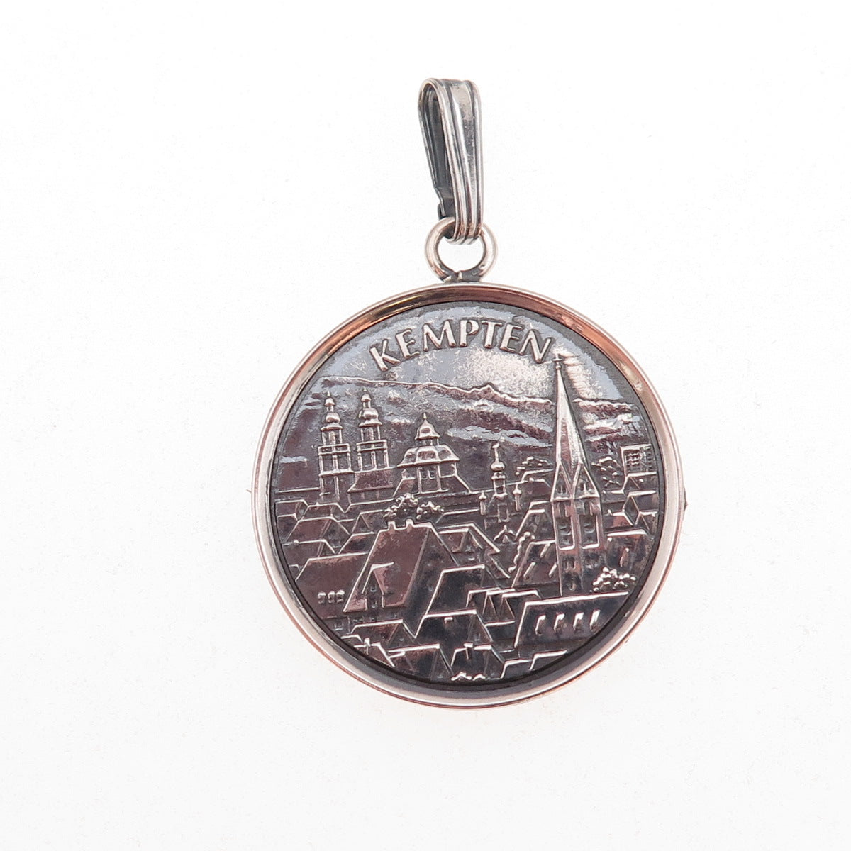 835 Silver Vintage 1949-1978 Allgauer Festwoche Kempten Germany Charm Pendant