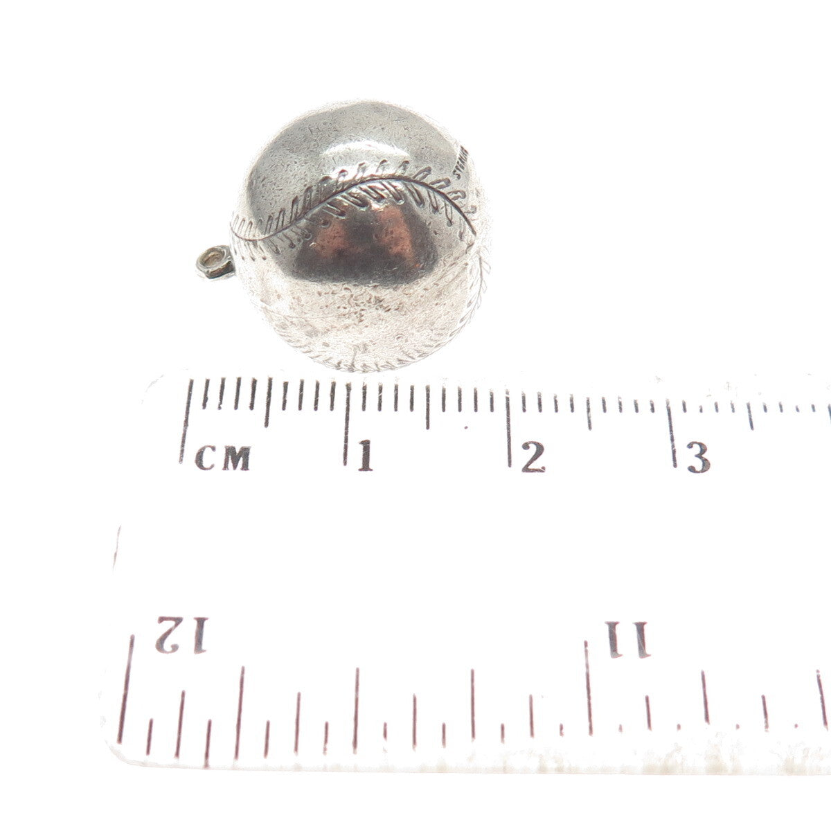 925 Sterling Silver Antique "Legion Runner Up 1947" Baseball Minimalist Pendant