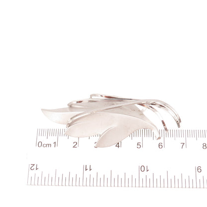 Curtis Curtman 925 Sterling Silver Vintage Modernist Floral Pin Brooch