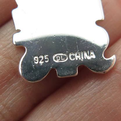 925 Sterling Silver Enamel "Big Sis" Charm Pendant