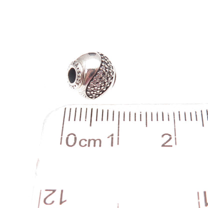 Pandora 925 Sterling Silver C Z Essence Happiness Slide Bead Charm