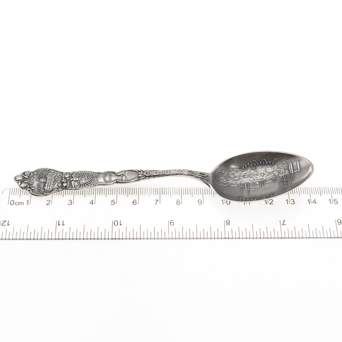 925 Sterling Silver Antique Art Deco The Harbor Oregon Coffee Spoon