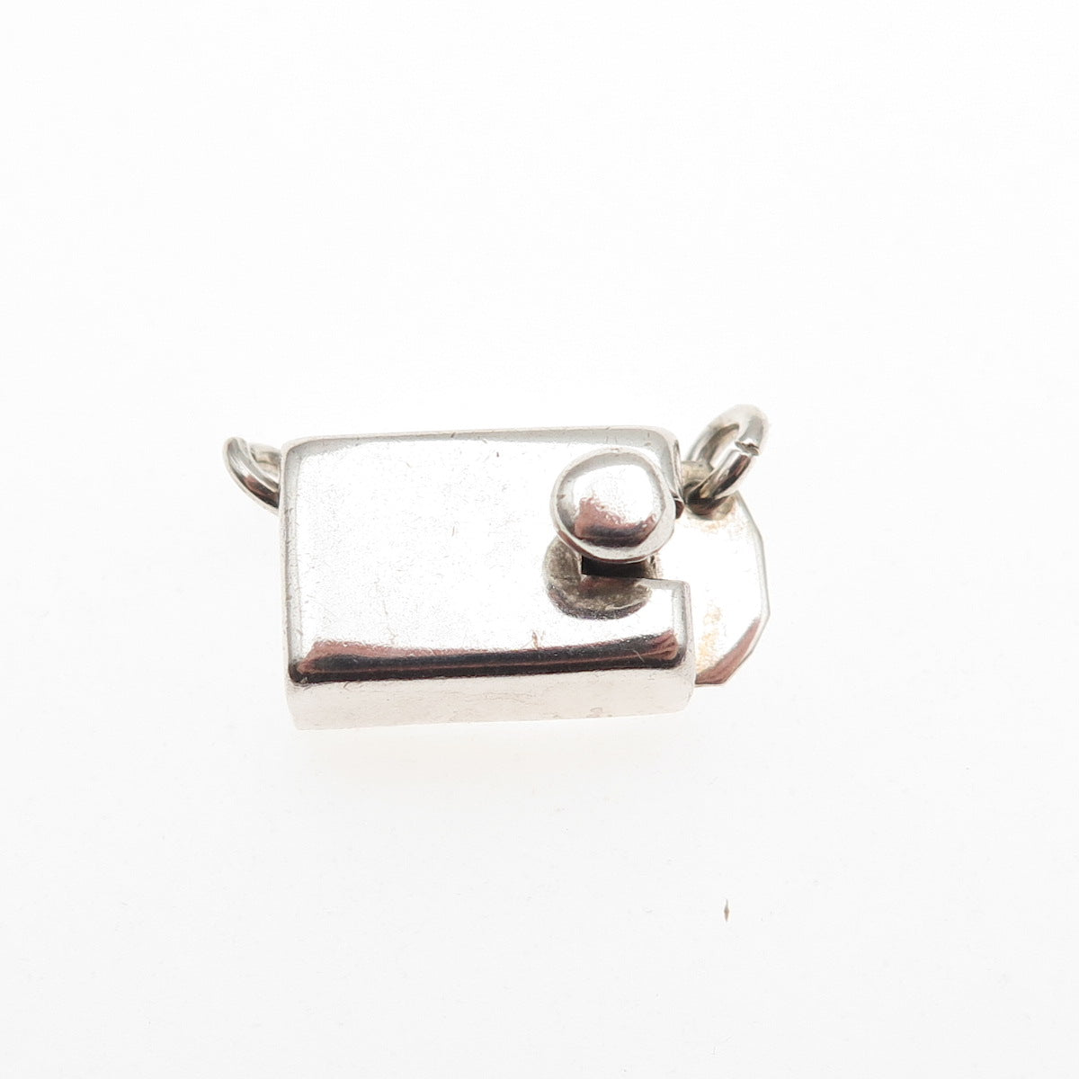 J. Gomes 925 Sterling Silver Vintage Mexico Bracelet / Necklace Box Lock Clasp
