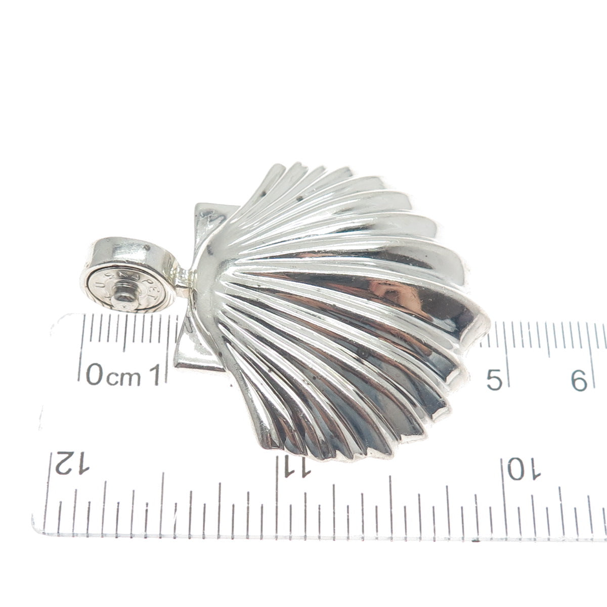 ESPO SIG Joseph Esposito 925 Sterling Silver Vintage Seashell Snap Pendant