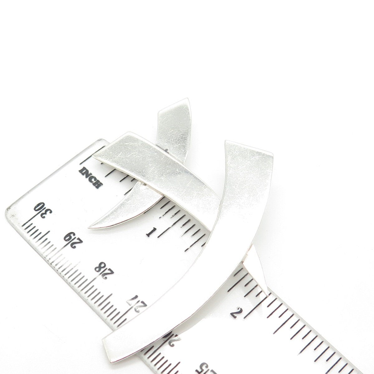 925 Sterling Silver Vintage Mexico Modernist Pin Brooch