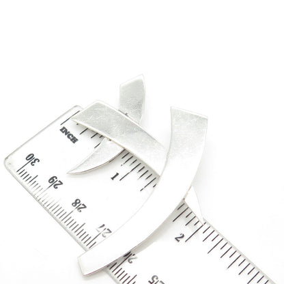 925 Sterling Silver Vintage Mexico Modernist Pin Brooch