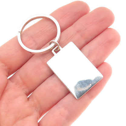 Anson 925 Sterling Silver 18K Gold Vintage Key Fob Ring Holder