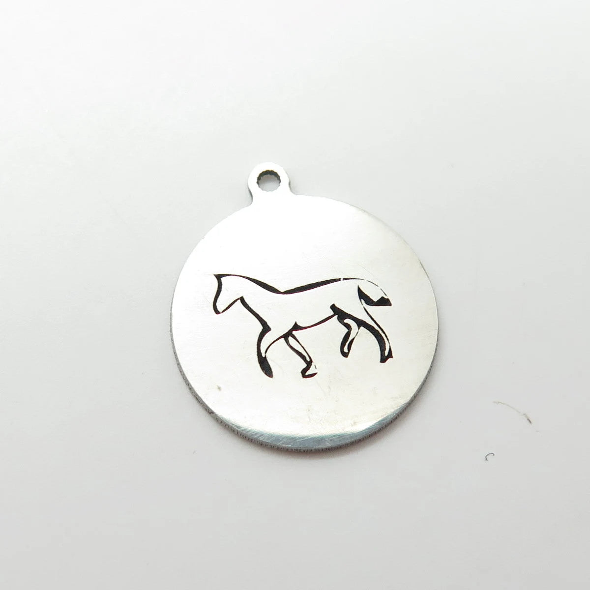 925 Sterling Silver USA Two In Town Horse Charm Pendant