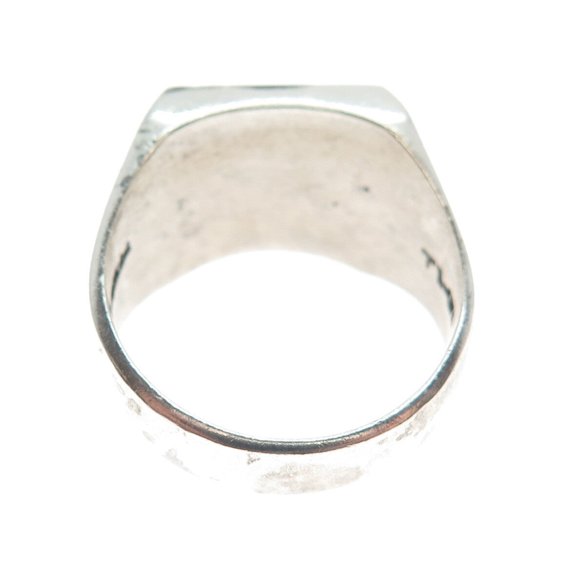 925 Sterling Silver Vintage Mexico Aries Zodiac Sign Oxidized Ring Size 10.25
