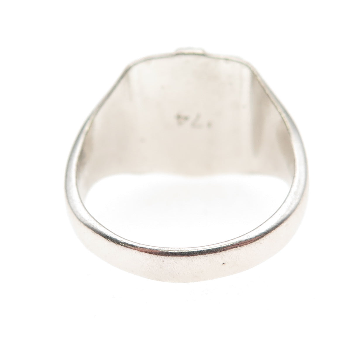 SK&F Sterling Silver Vintage Enamel Mary Queen of Heaven School Ring Size 8.25