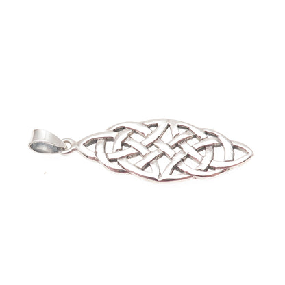 925 Sterling Silver Vintage Celtic Knot Charm Pendant