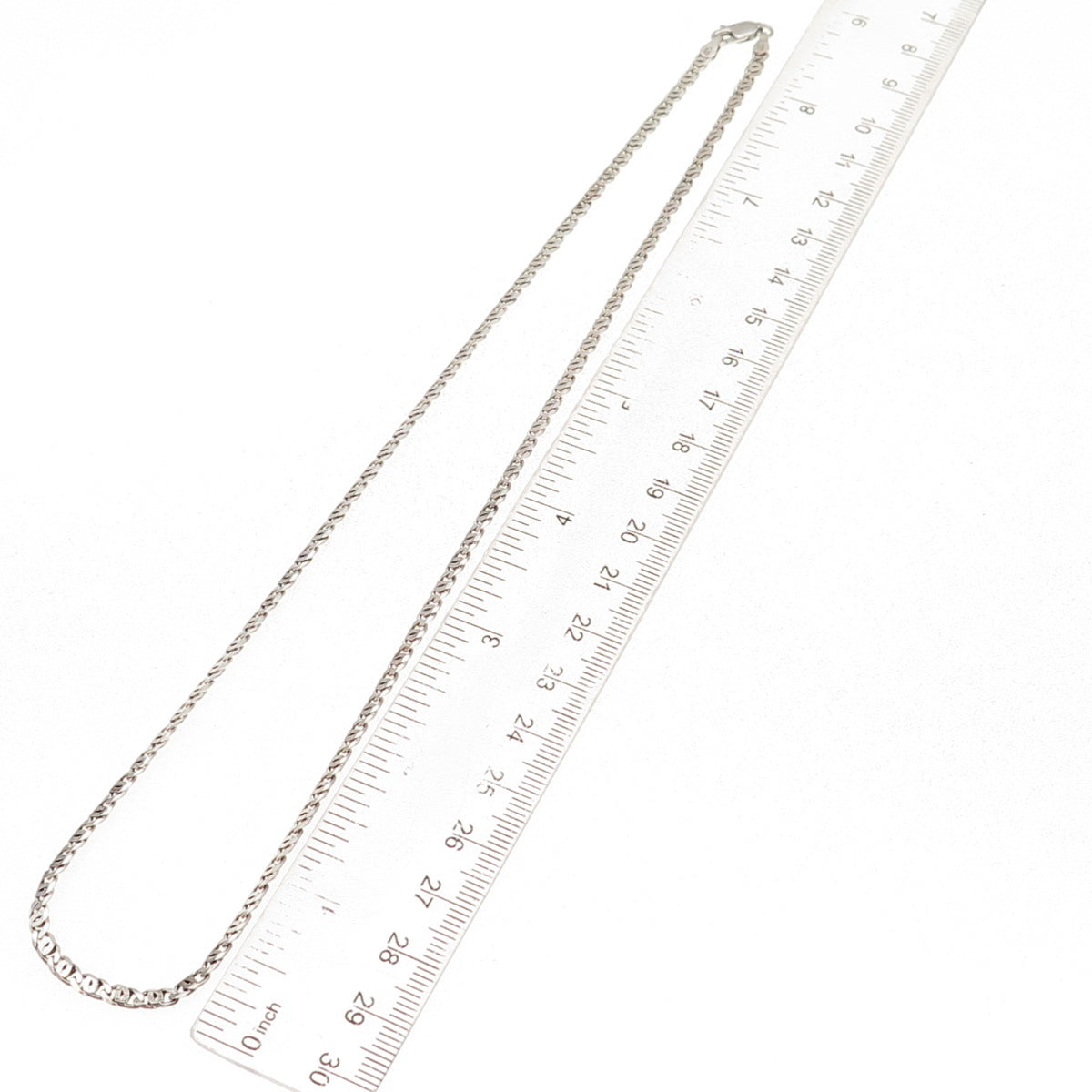 925 Sterling Silver Vintage Italy Anchor Mariner Chain Necklace 18"