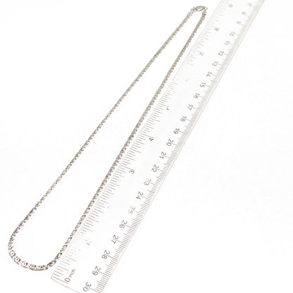 925 Sterling Silver Vintage Italy Anchor Mariner Chain Necklace 18"