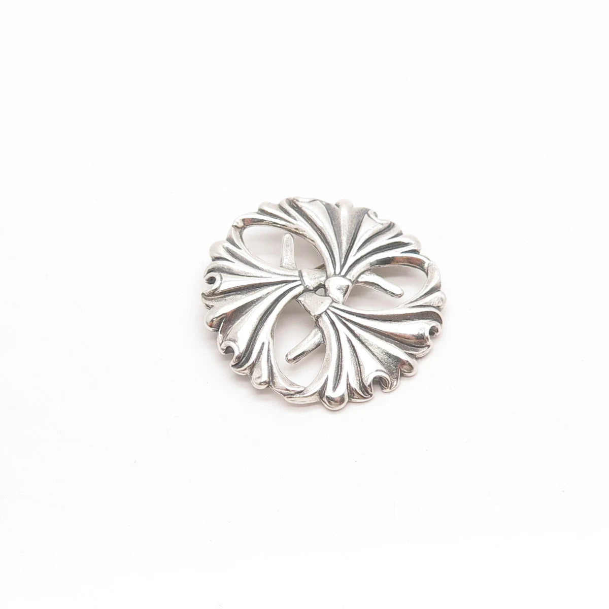 925 Sterling Silver Vintage Hamilton & Hamilton Lily Floral Pin Brooch