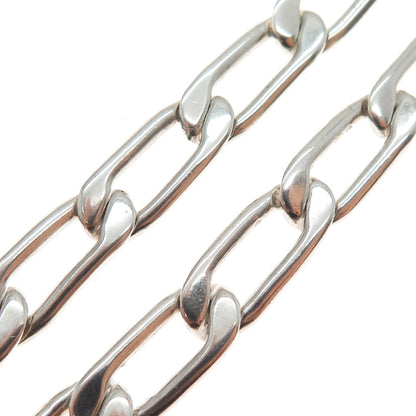 925 Sterling Silver Vintage Mexico Paperclip Chain Necklace 32"