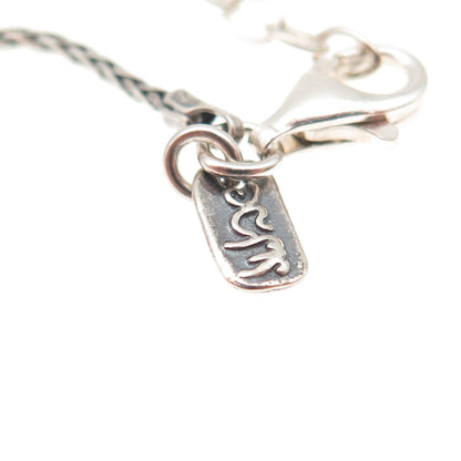 Didae 925 Sterling Silver Vintage Israel Spiga Chain Necklace 18-20"