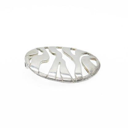 925 Sterling Silver Vintage Zebra Print Round Slide Pendant