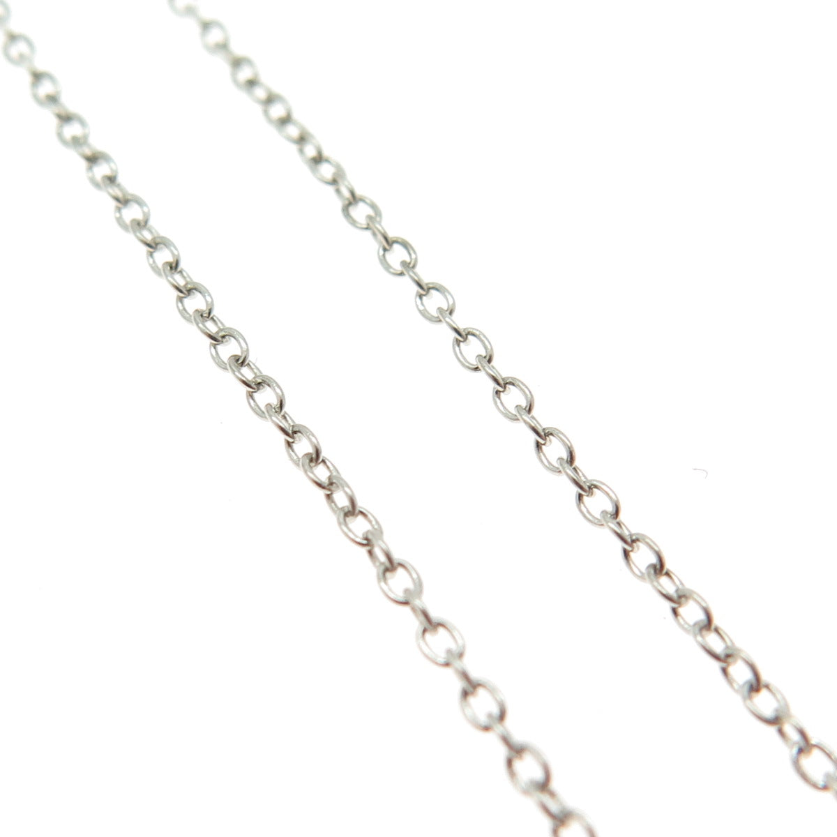 925 Sterling Silver Cable Chain Necklace 18"