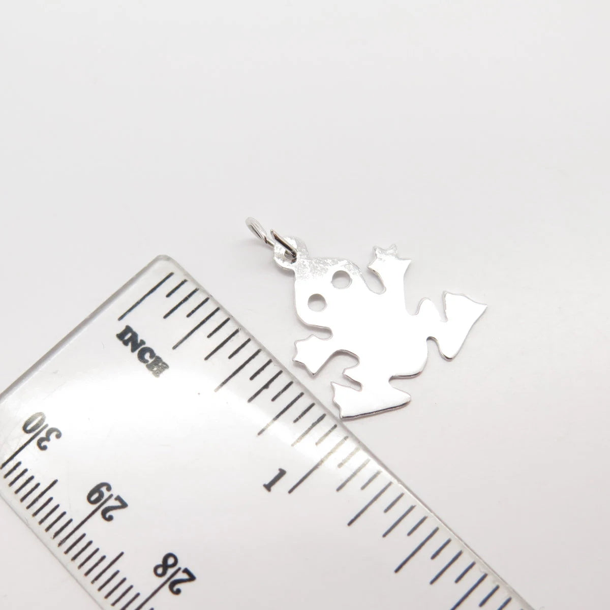 925 Sterling Silver Vintage Frog For Good Luck Charm Pendant