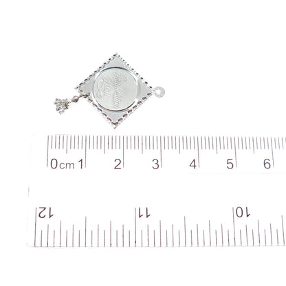 TOWN & COUNTRY 925 Sterling Silver Vintage Graduation Day Charm Pendant