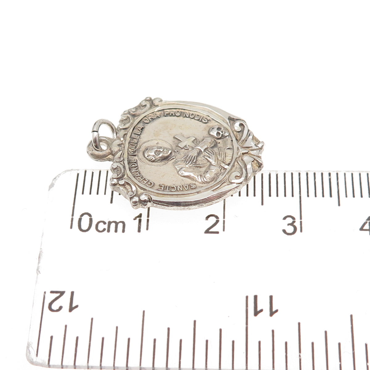 Creed 925 Sterling Silver Vintage Saint Gerard Majella Charm Pendant