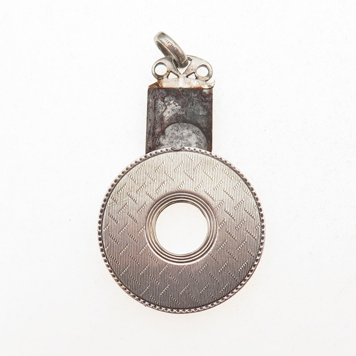 925 Sterling Silver Antique Art Deco Cigarette Cutter Chatelaine Fob
