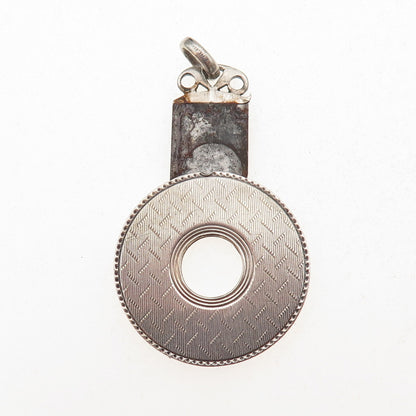 925 Sterling Silver Antique Art Deco Cigarette Cutter Chatelaine Fob