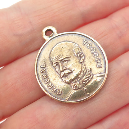 Antique 1870 France General Trochu Government of National Defense Medal Pendant