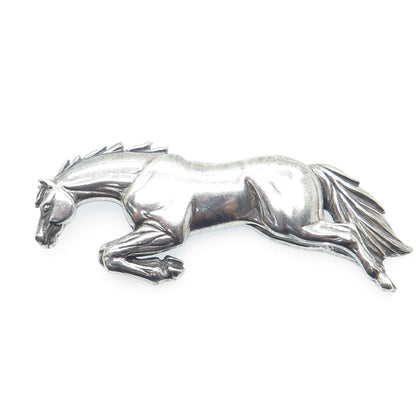 CAROL FELLEY 925 Sterling Silver Vintage 1990 Horse Oxidized Pendant