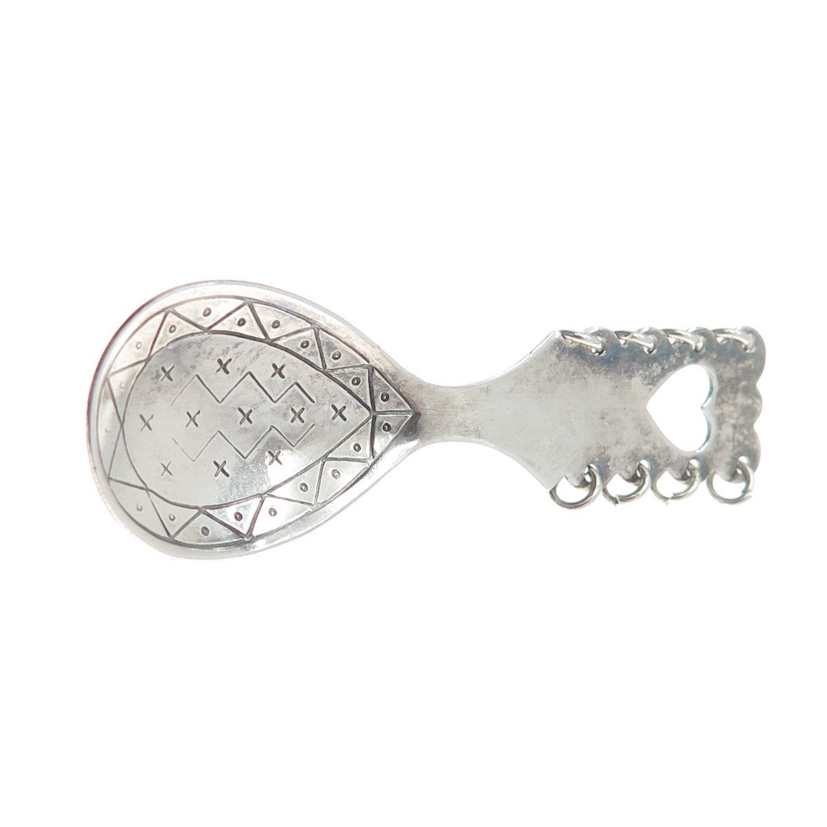 925 Sterling Silver Vintage 1973 LFA Sweden Baby Spoon Pin Brooch